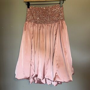 Cousin Couture Pink Sprinkles Sequin Dress Size Large